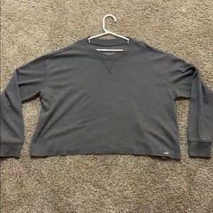 Grey waffle long sleeve